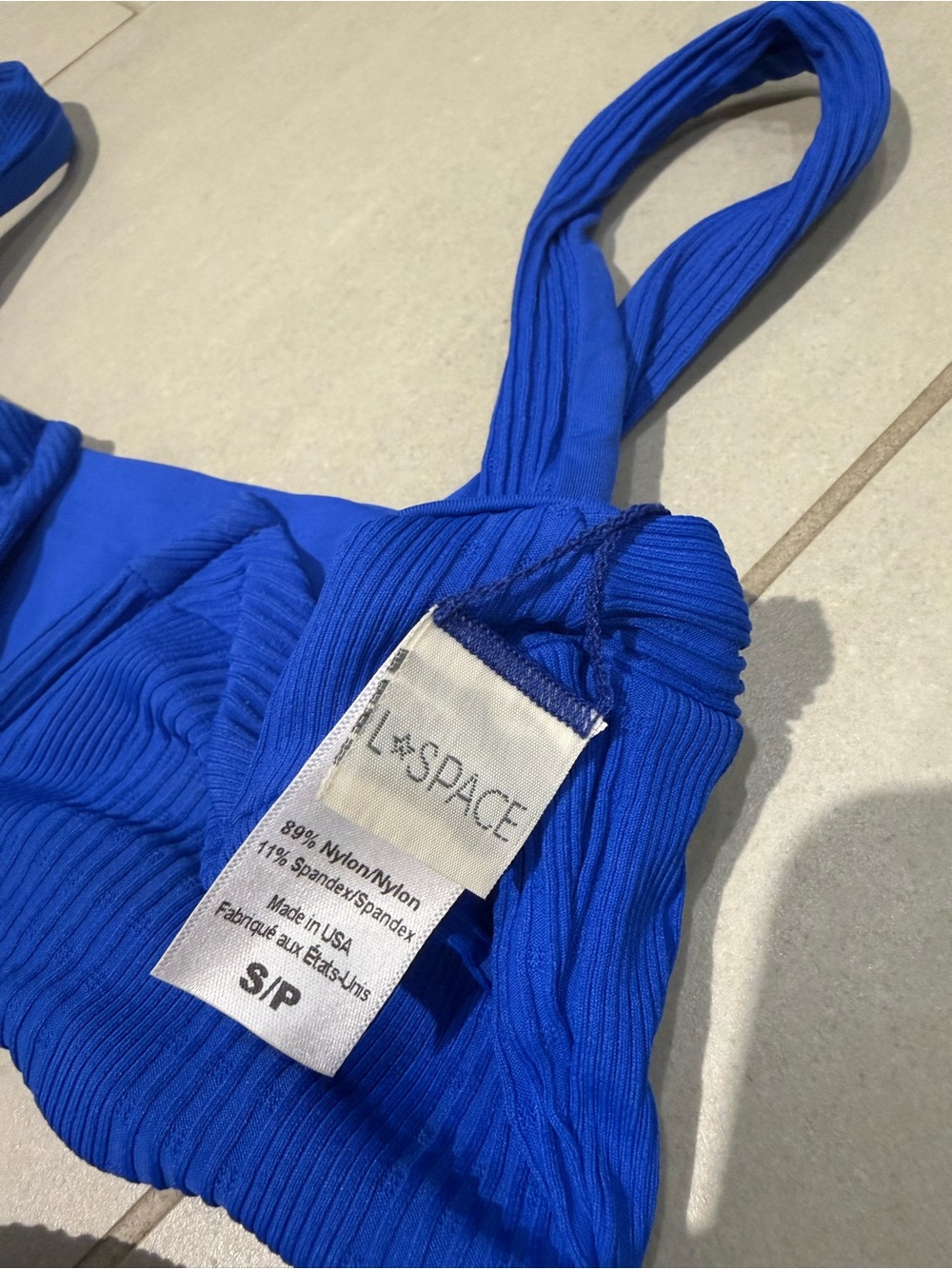 L*Space Royal Blue Ribbed Bikini - Picture 2 of 4
